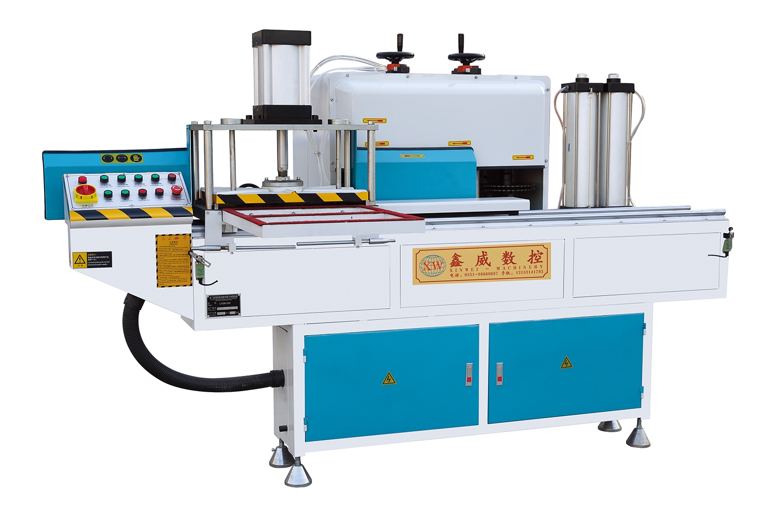 LXDB-250W 铝门窗重型自动排料调刀端面铣床 ( 四轴五刀型 )